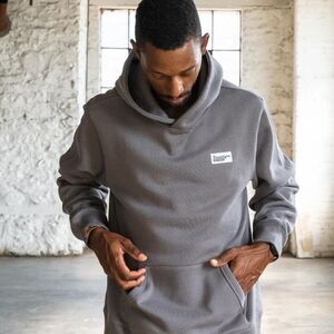 Beardedgoat Soft Goods Sage/Grey Men’s Pullover Fleece Lined Void Hoodie (XXL)